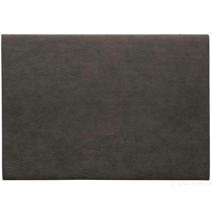 Салфетка сервировочная Asa Selection Vegan Leather 46x33см, цвет серый