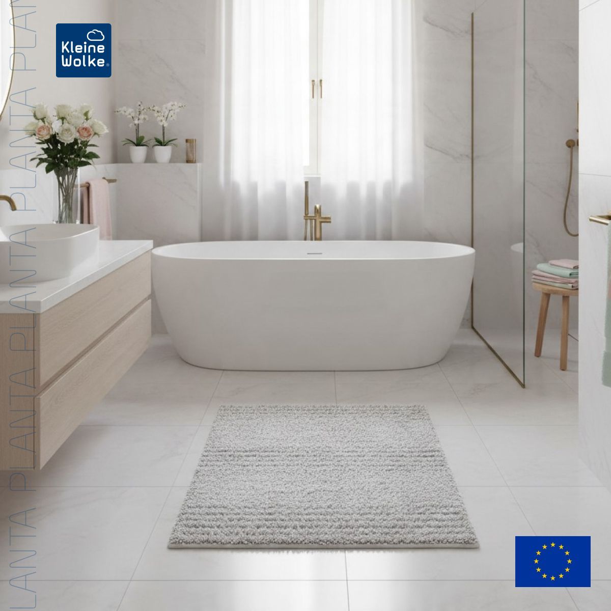 Коврик для ванной комнаты Kleine Wolke Planta 60х90см