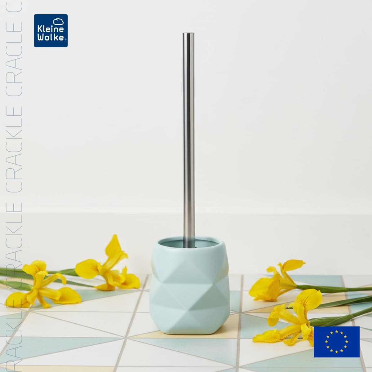 Ерш с подставкой Kleine Wolke Crackle, мятный