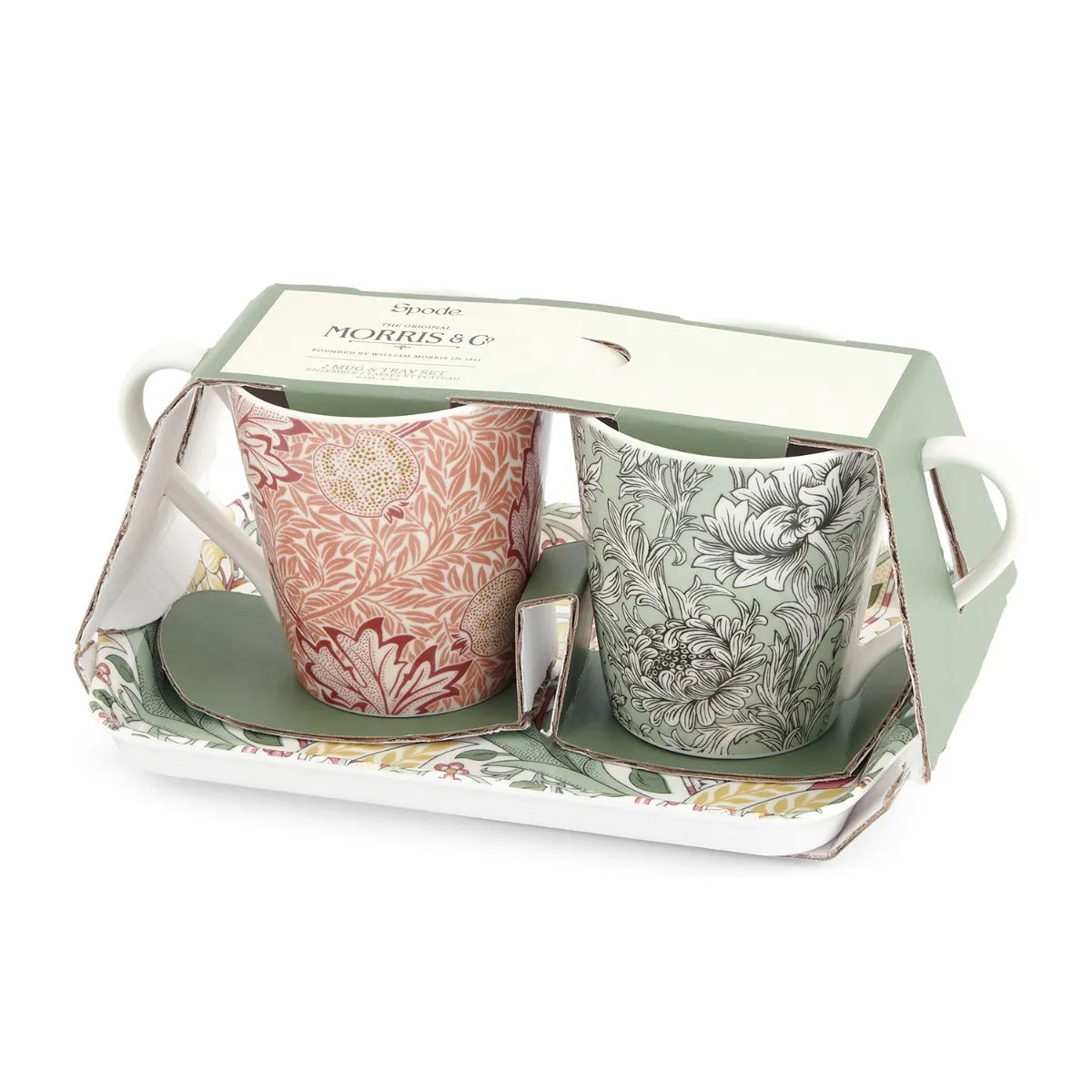Набор кружек на подносе Spode Morris & Co 2шт
