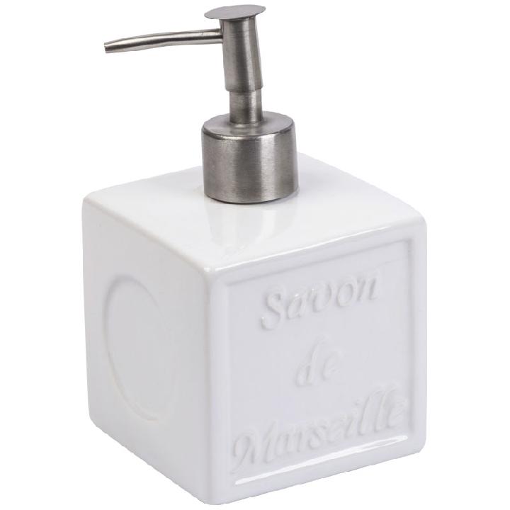 Дозатор для жидкого мыла Spirella Savon De Marseille, белый