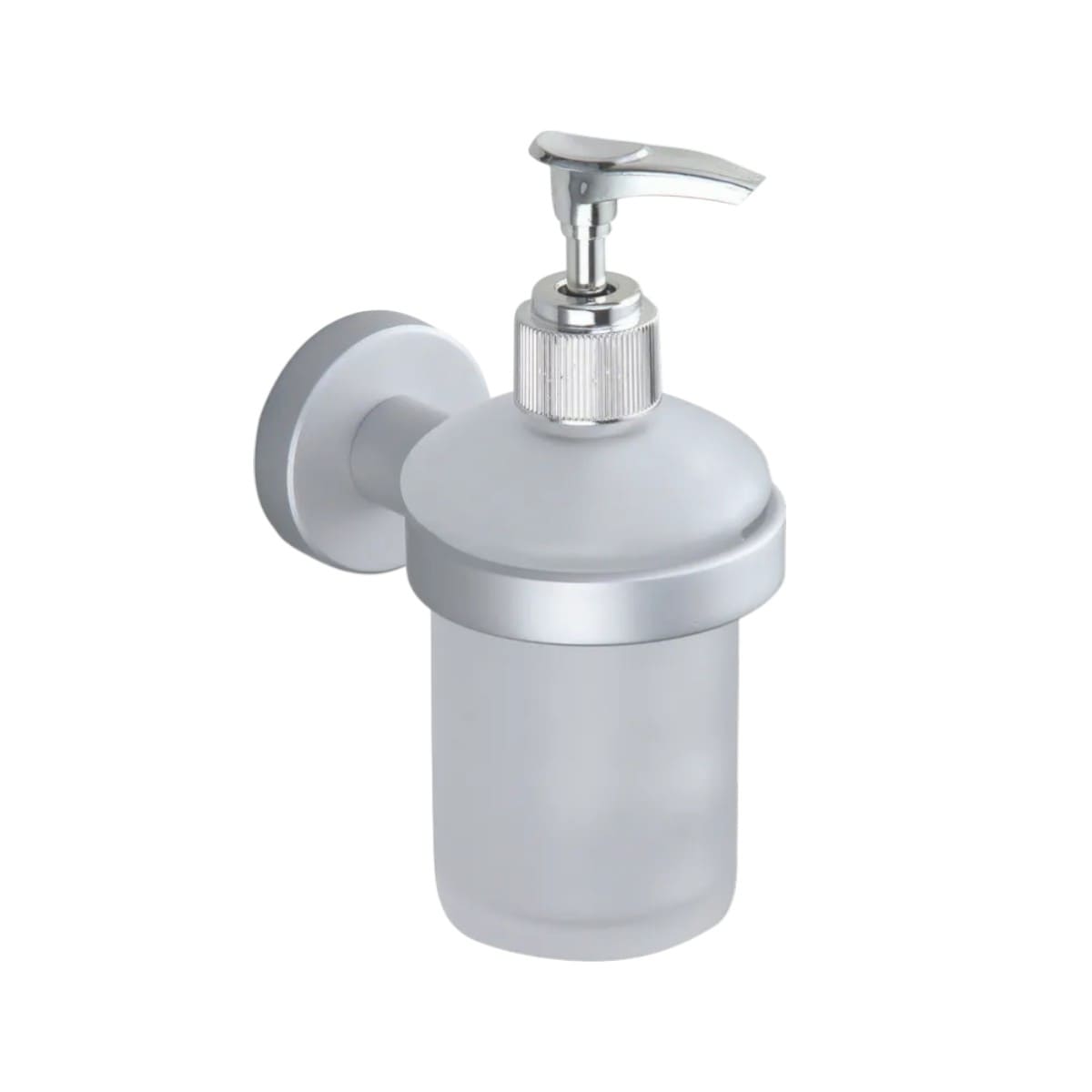 LUGANO Диспенсер для жидкого мыла, настенн.,11.6 x 7.2 x 5 см, алюм., стекл.