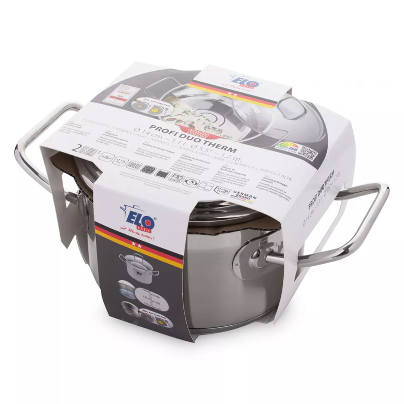 Кастрюля с крышкой ELO Profi Duo Therm 1,1л