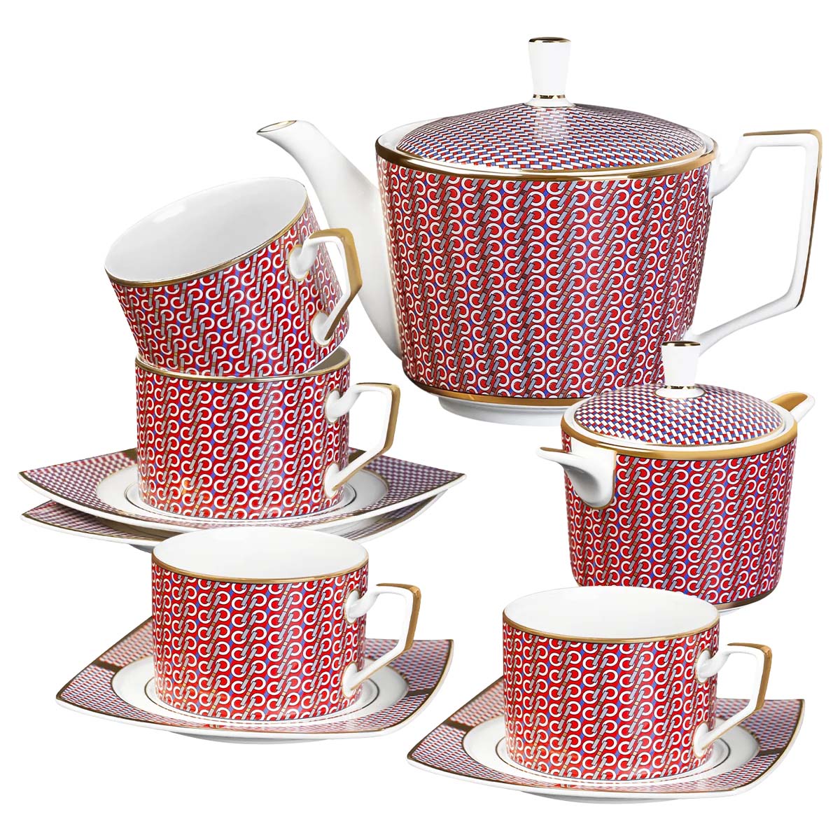 Набор чайный Esprado Eterna vivat 10 предметов на 4 персоны