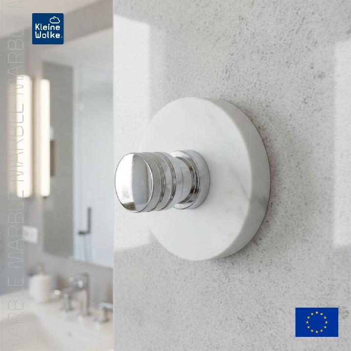 Крючок Kleine Wolke Marble Hooks мрамор 5см, белый
