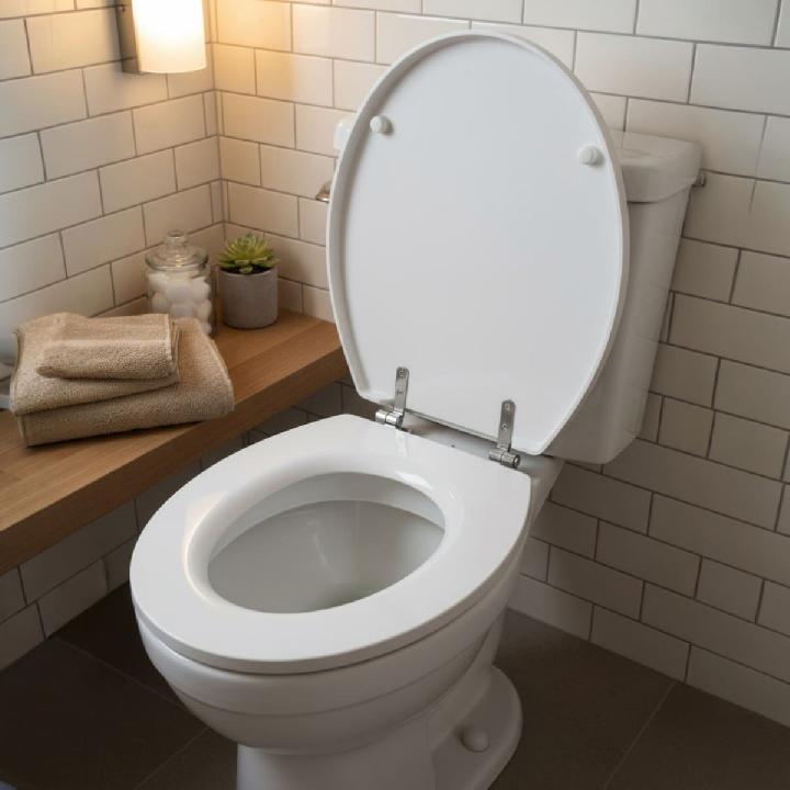 Сидение для унитаза MSV, акрил и нержавеющая сталь