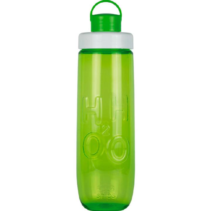 Бутылка для воды 500мл с термоконтейнером для снеков 250мл SNIPS WATER TO GO, цвет зеленый