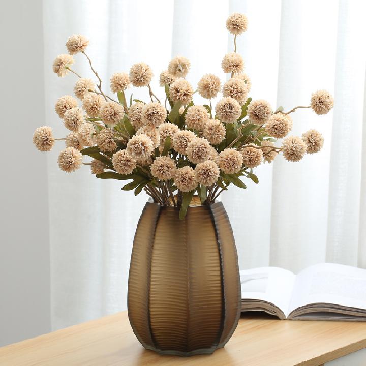 Цветы искусственные FloDecor Одуванчик светло-кофейный 52см