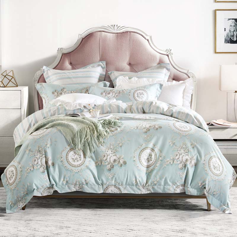Комплект постельного белья 1,5-спальный Pappel, цвет голубой