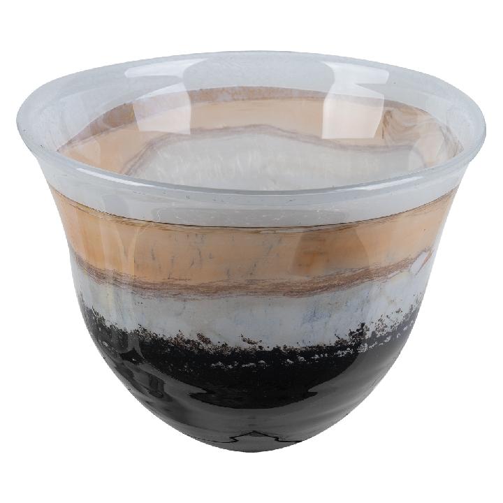 Ваза из цветного стекла Zapel Гилюй малая