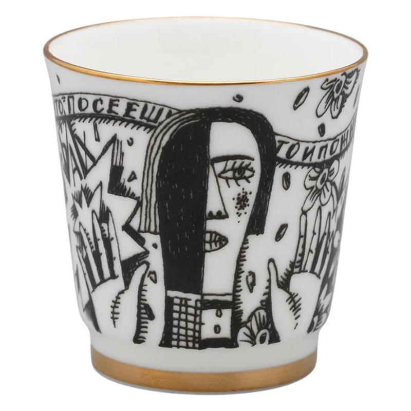 Набор стопок Императорский фарфоровый завод Пословицы русского народа 70мл, 6шт