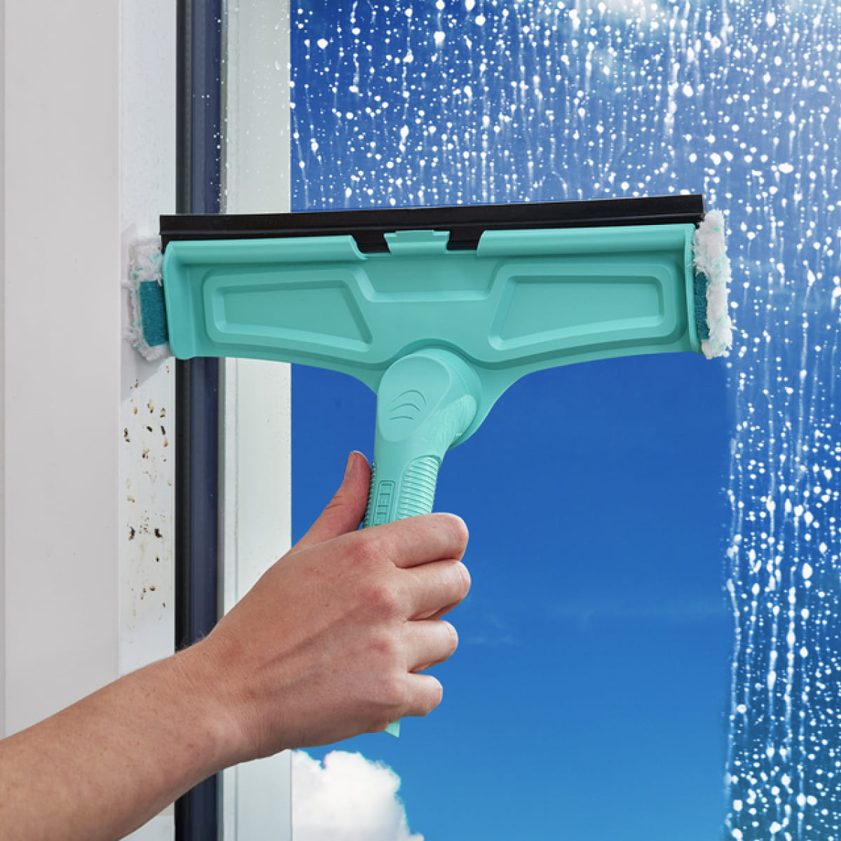 Щетка Leifheit W&F Cleaner L micro duo для мытья окон, 32см