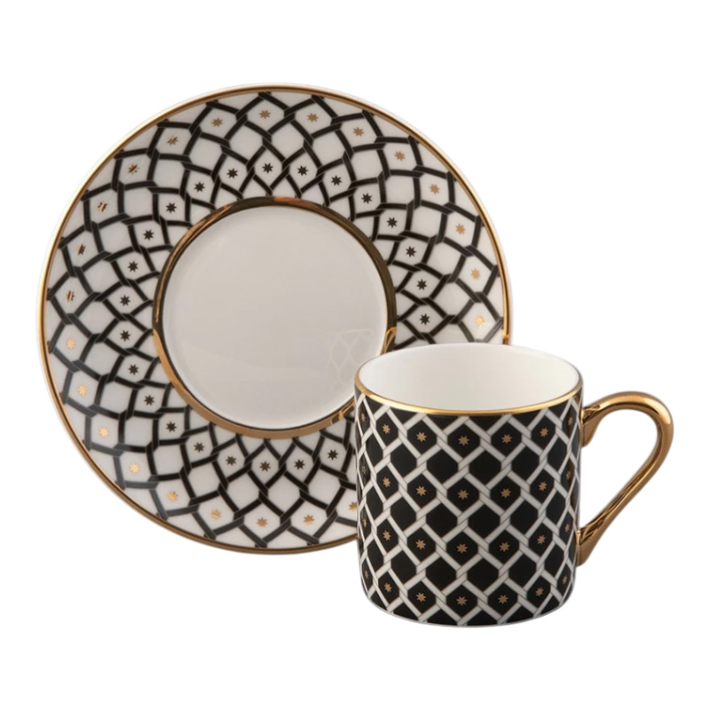 Кофейная пара Императорский фарфоровый завод Идиллия Неро