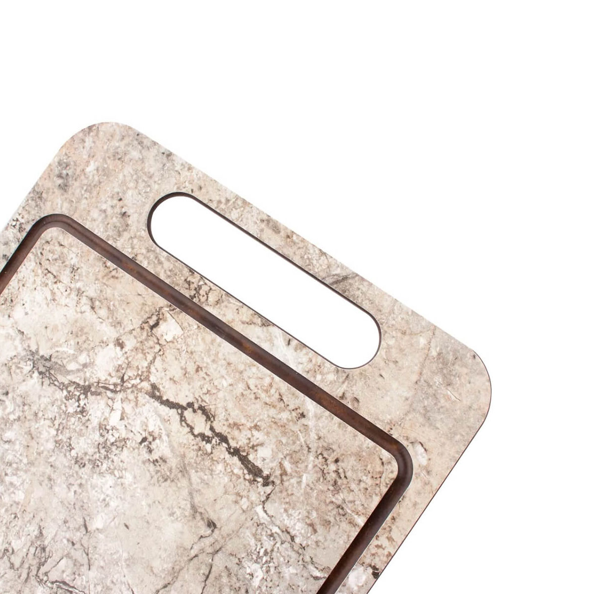 Набор разделочных досок на подставке ComposeEat Everyday мрамор серый, 3шт