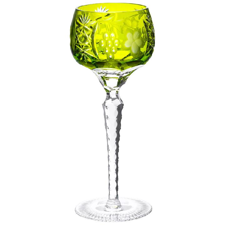 Бокал для вина Ajka Crystal Grape Reseda 220мл, светло-зеленый