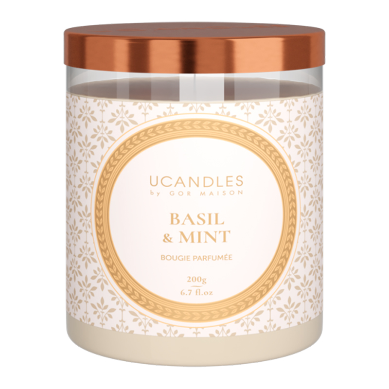 Свеча ароматическая Ucandles by Gor Maison Классическая Basil & Mint