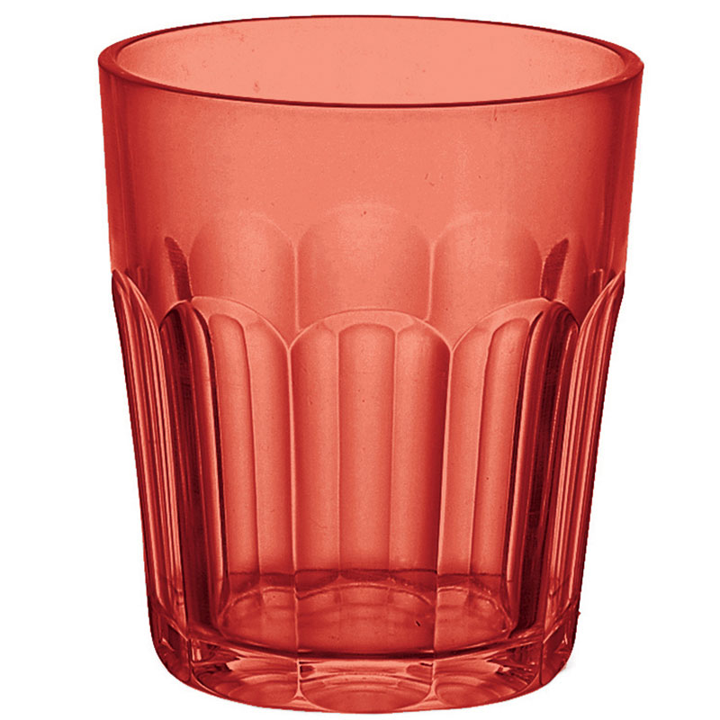 

Стакан ребристый happy hour 0,35 л, Красный