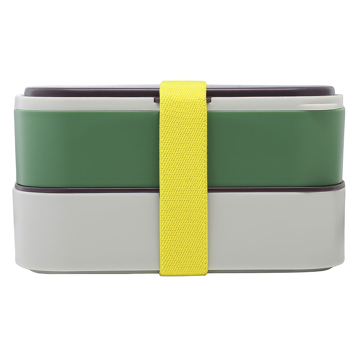 Ланч-бокс с приборами Smart Solutions Food Time, серый с зеленым