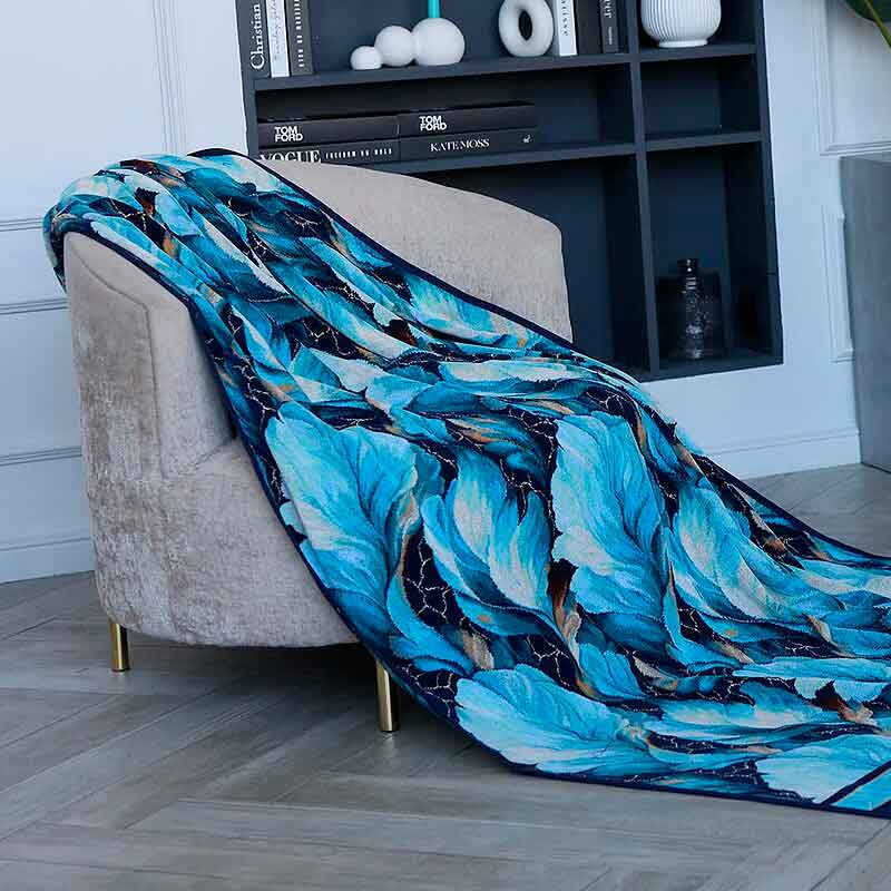Плед Feiler Brise 150x230см, голубой