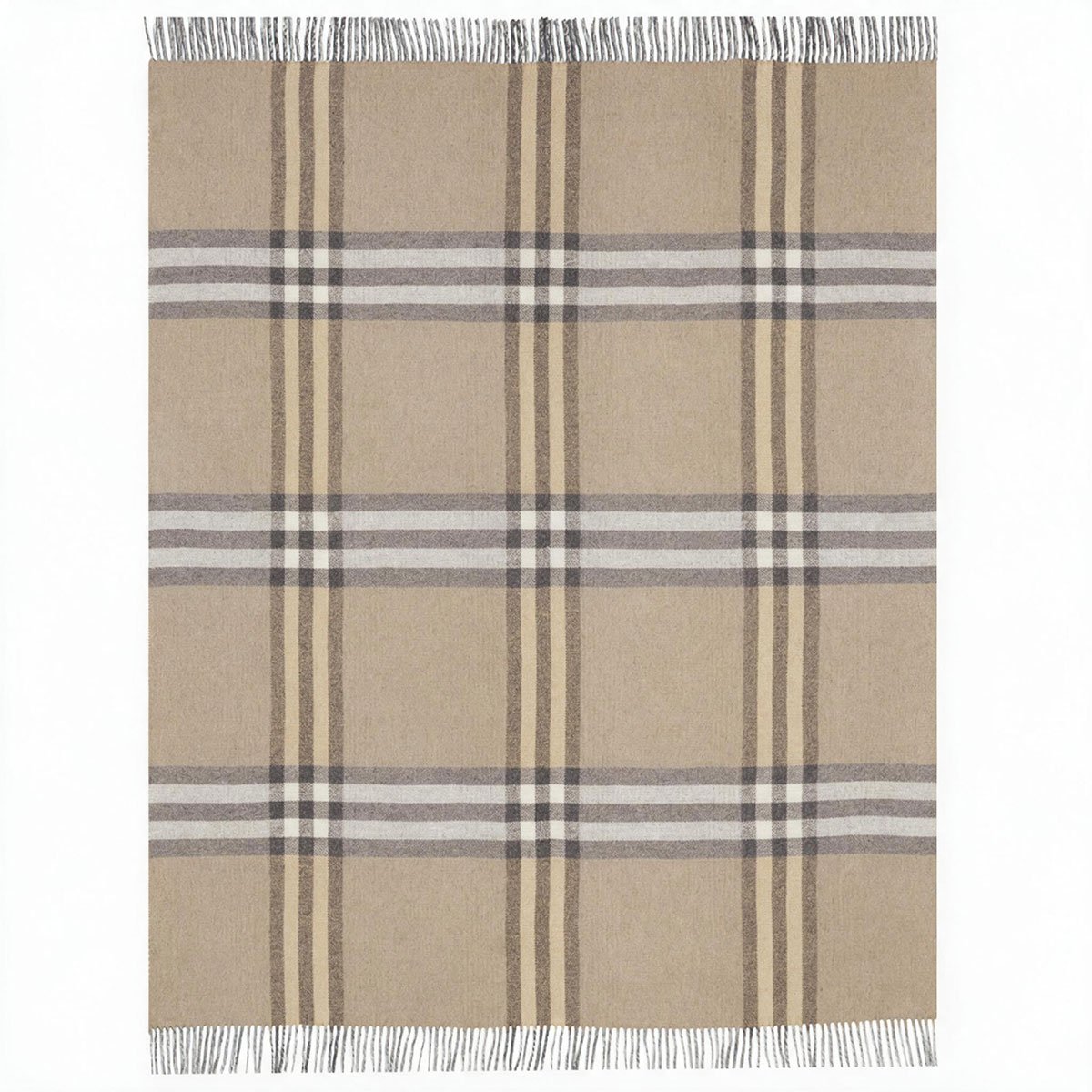 Плед 150x200см Biederlack Naturals & Plaids Двойная клетка