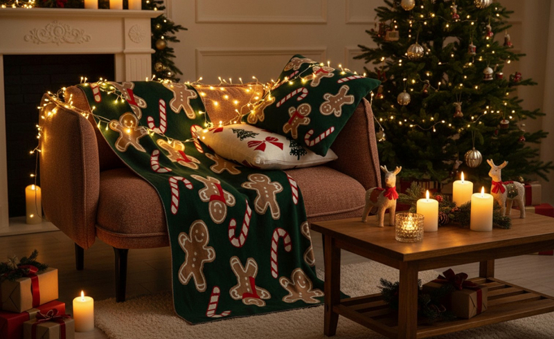 Волшебные пледы и подушки — секрет новогоднего уюта