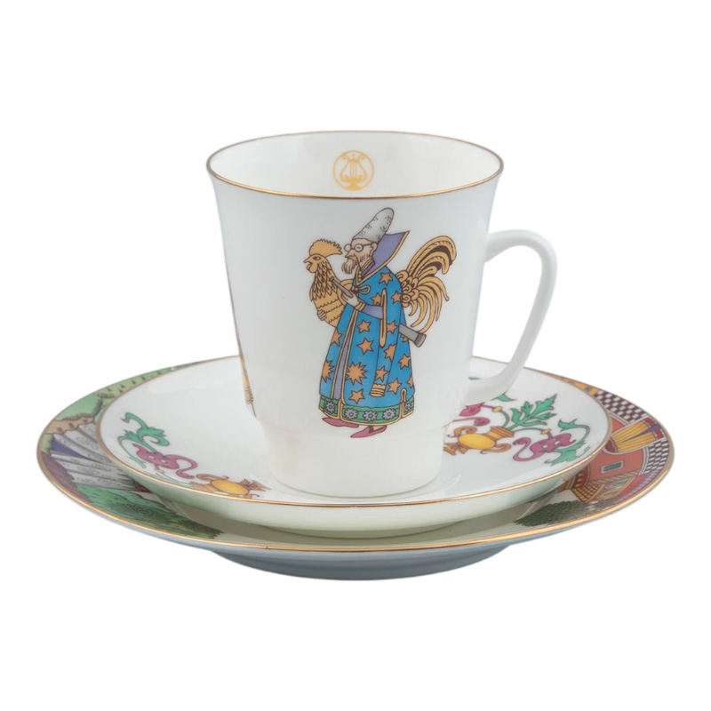 Набор для чая на 1 персону Императорский фарфоровый завод Мировая опера Золотой петушок