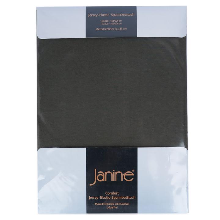 Простыня 1,5-спальная Janine Messina Elastic, цвет оливковый