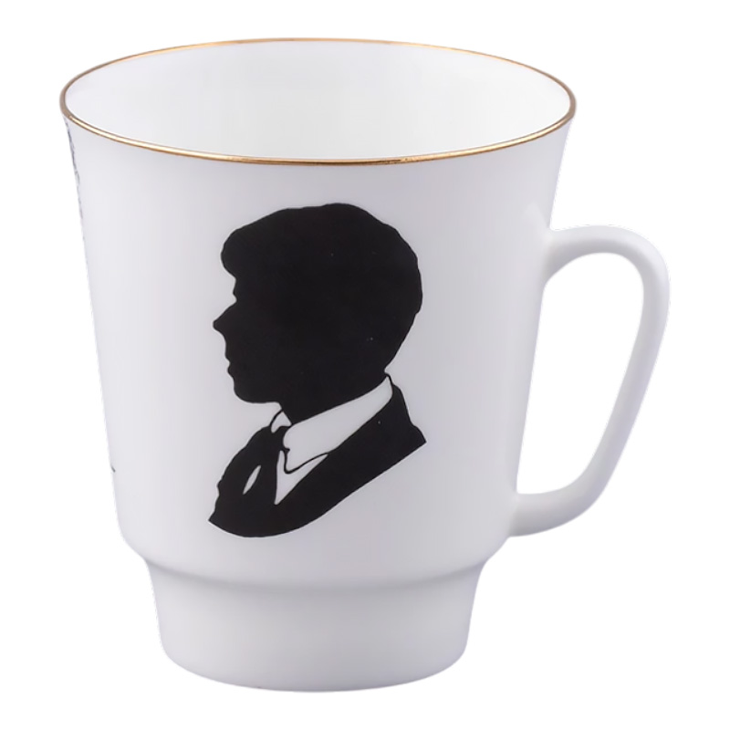 Кофейная пара Императорский фарфоровый завод Русские писатели Сергей Есенин