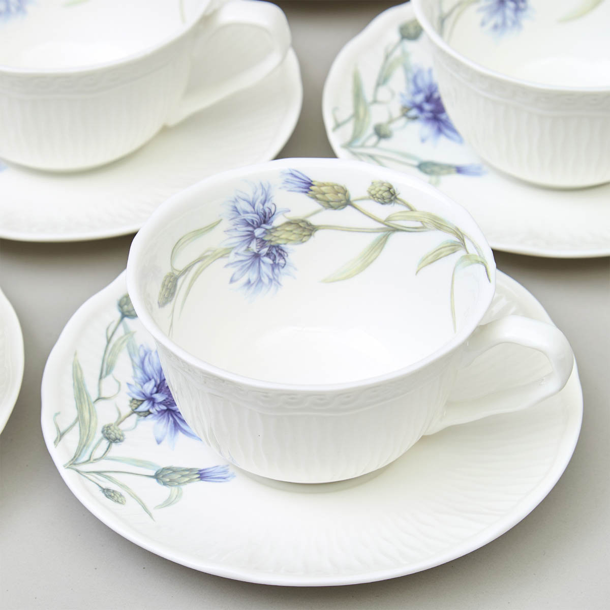 Чайный набор Lefard Васильки, 12 предметов на 6 персон