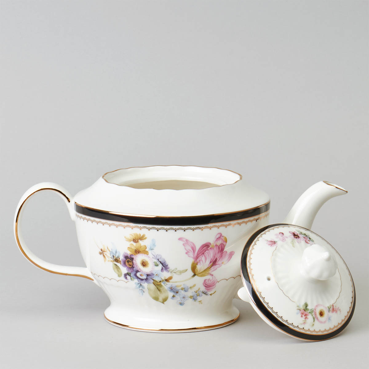 Чайный сервиз Lefard Мейсенский Букет 17 предметов на 6 персон
