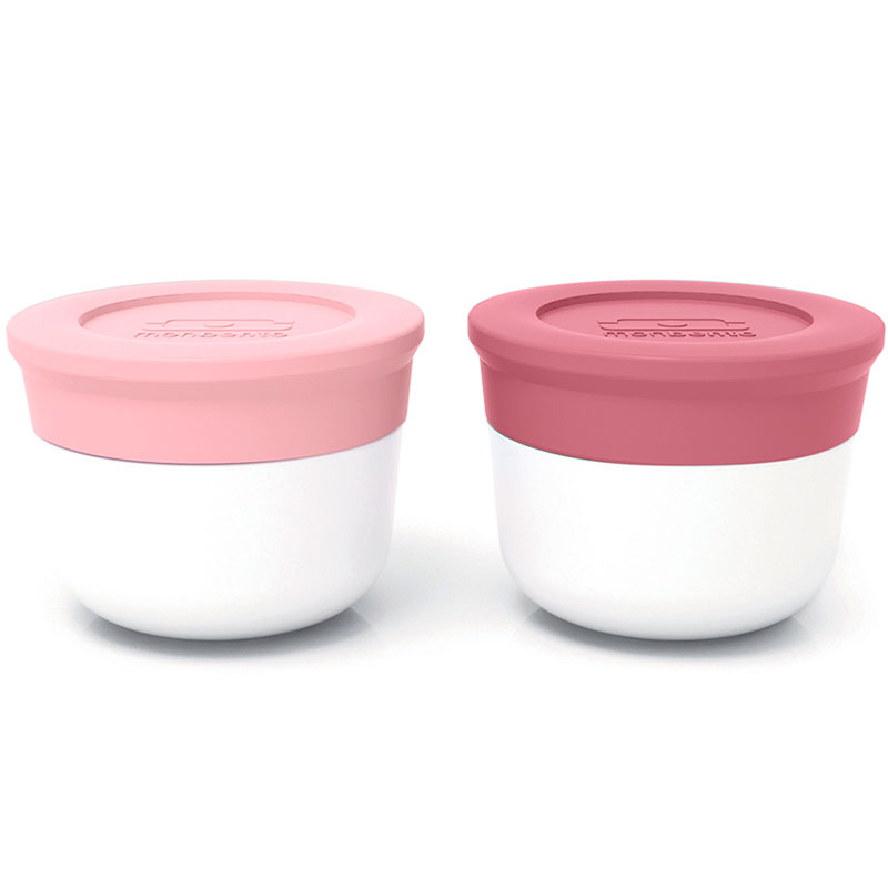

Соусницы с крышкой MB Temple малые 2 шт. litchi+blush, Розовый
