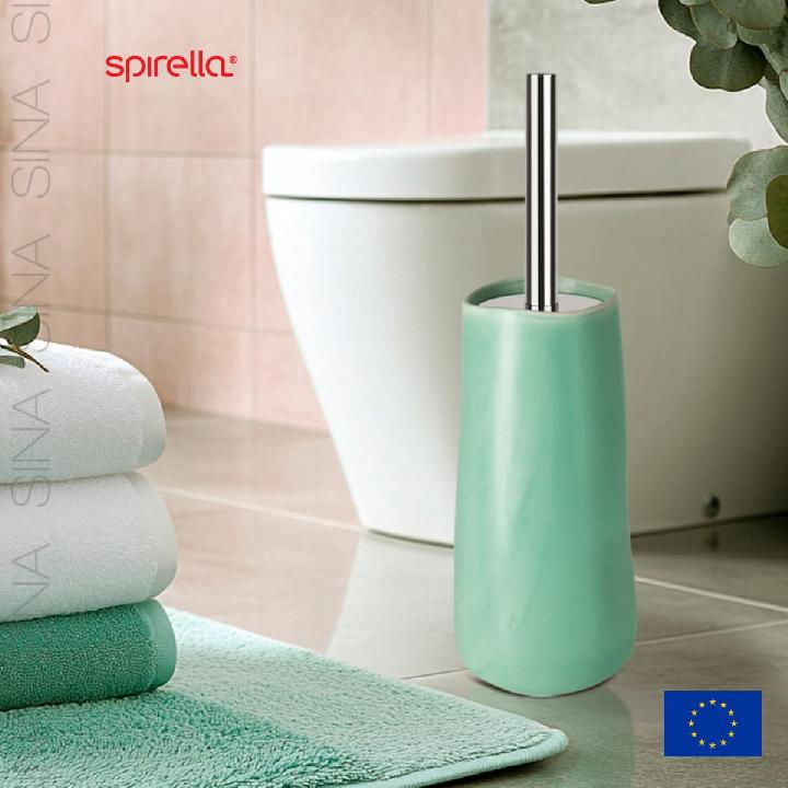 Ерш для унитаза Spirella Sina, керамика, цвет зеленый