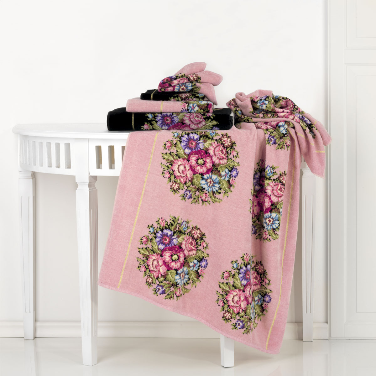 Полотенце Feiler Vienna 75x150см, цвет розовый