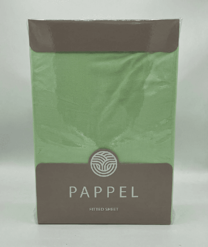 Простыня натяжная 2-спальная Pappel Comfort, цвет оливковый