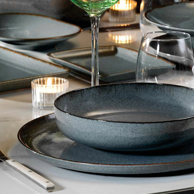 Набор салатников Kutahya Pearl 6см 4шт, синий