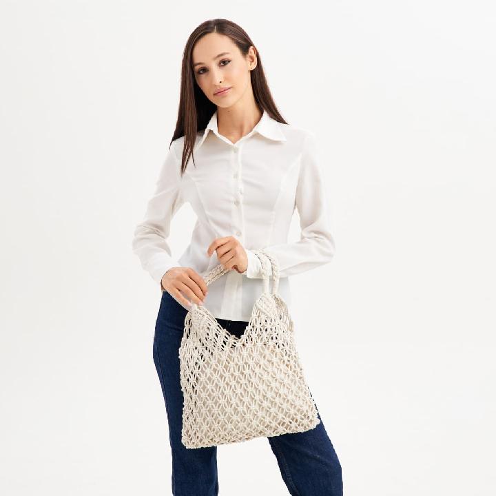 Сумка-шоппер Jane's Story, цвет белый