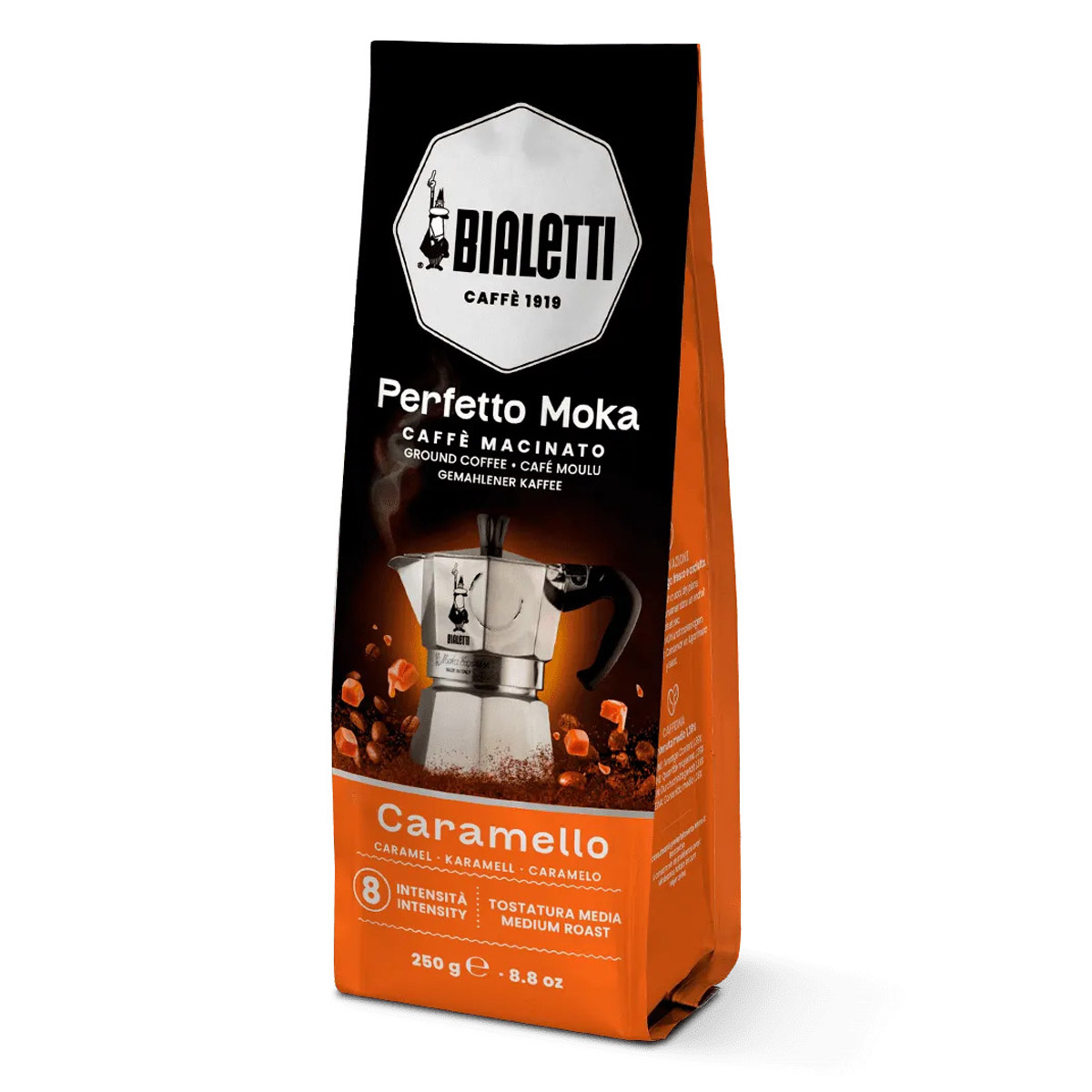 Кофе молотый Bialetti Perfetto Moka Caramello 250г