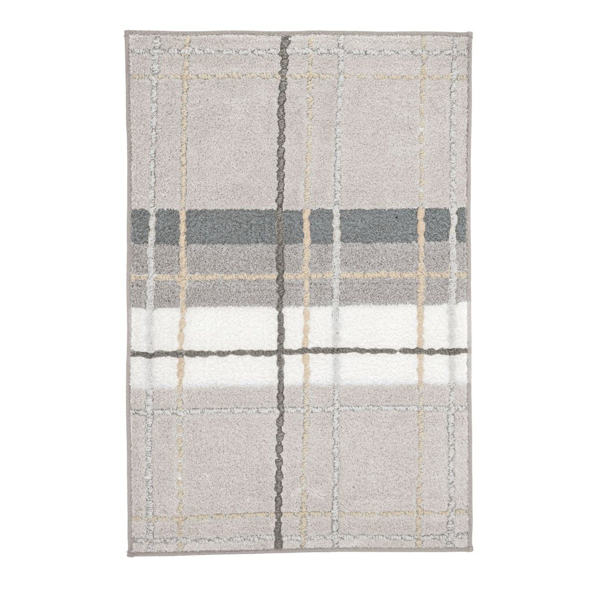 Коврик для ванной комнаты Kleine Wolke Kara 70x120см, цвет светло-серый