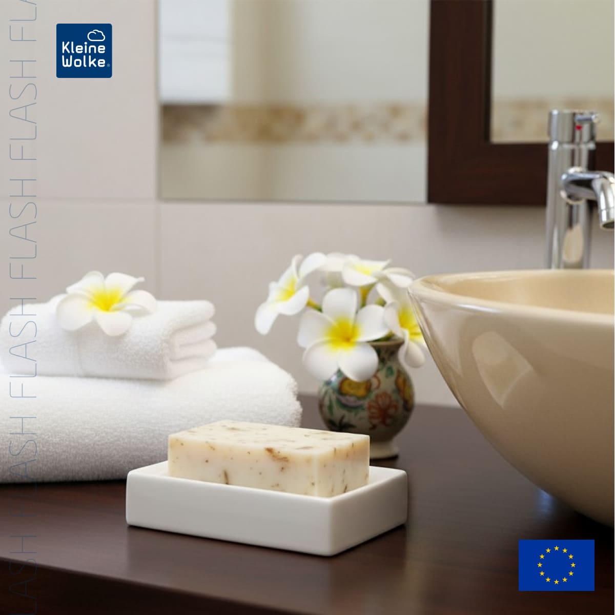 Мыльница Kleine Wolke Flash, цвет белый