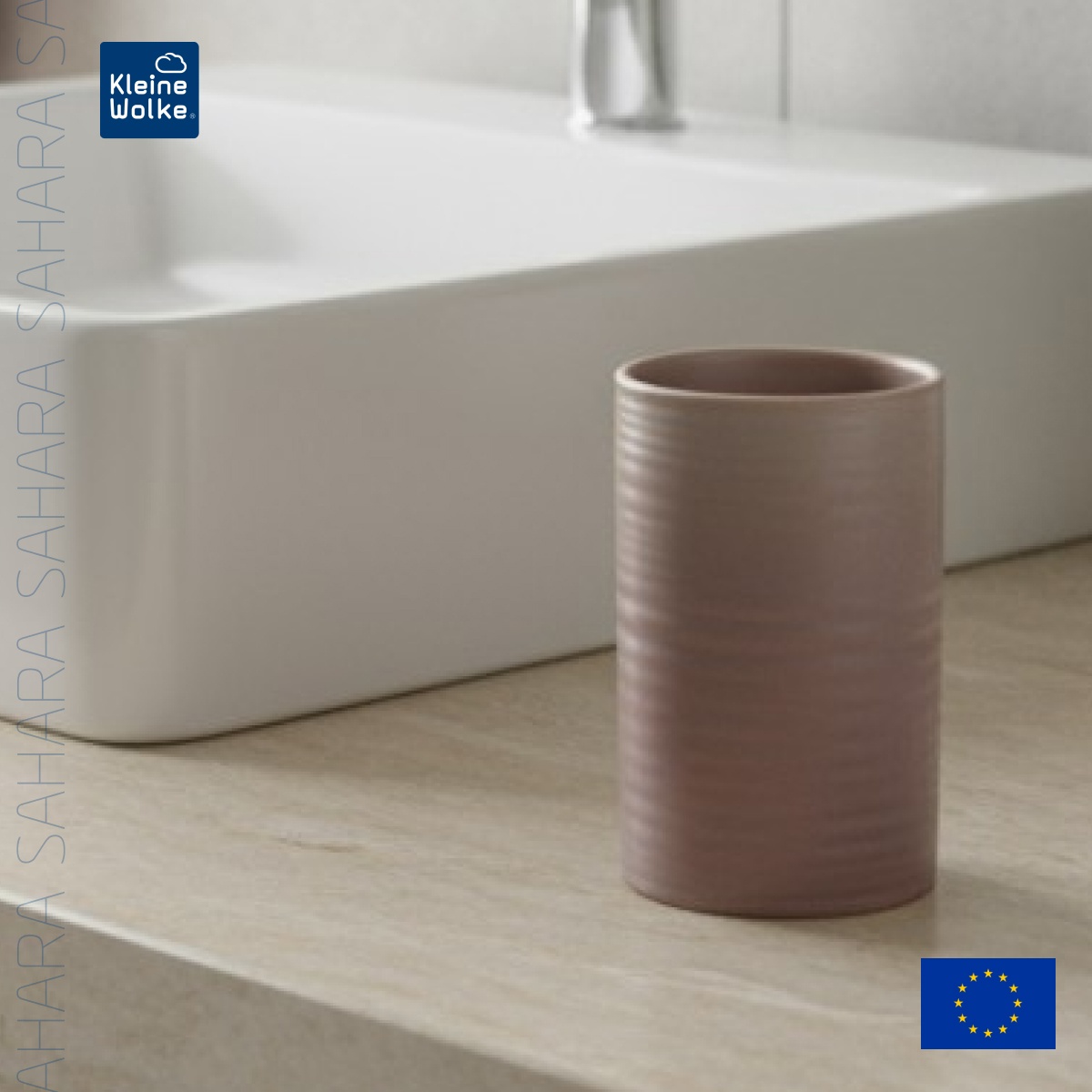 Стакан для зубных щеток Kleine Wolke Sahara, песочный