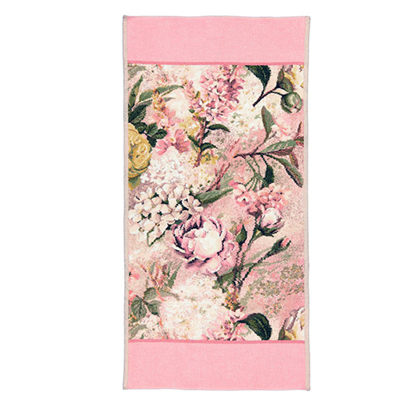 Полотенце Feiler Secret Garden 75x150см, цвет розово-бежевый
