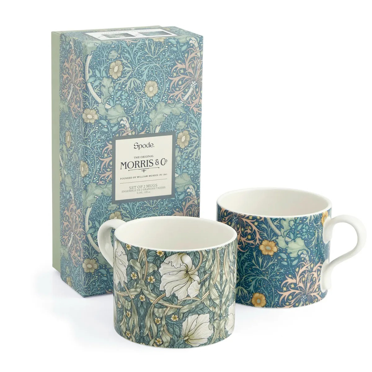 Набор кружек Spode Morris & Co Seaweed & Pimpernel 2шт