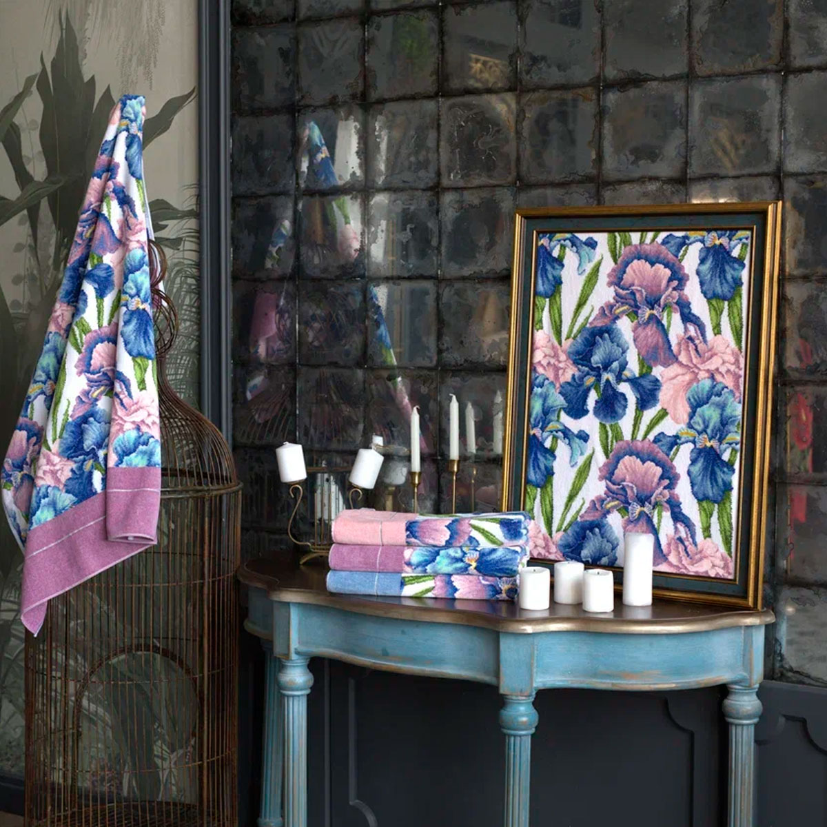 Полотенце Feiler Giselle 37x50см, цвет светло-голубой