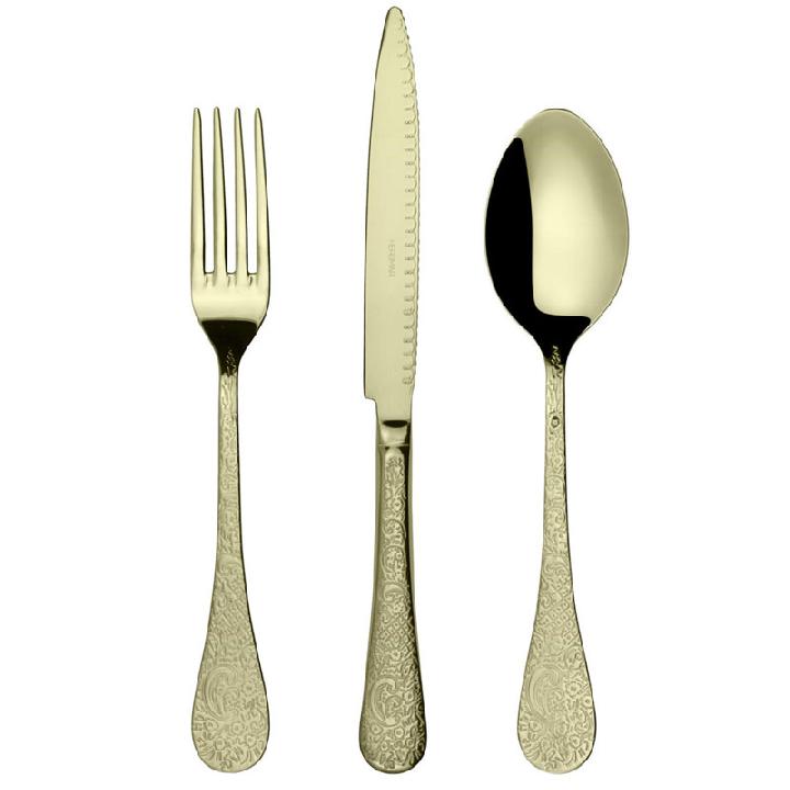 Набор столовых приборов Herdmar Betty 24 предмета на 6 персон, шампань