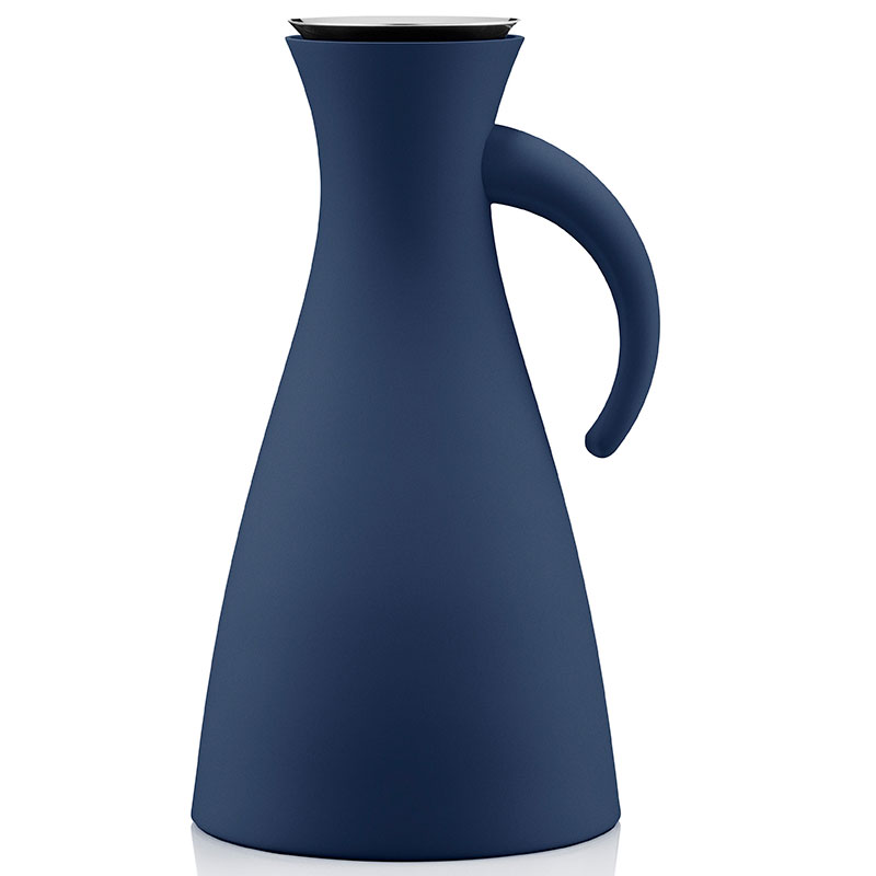 

Термокувшин высокий Vacuum 1 л тёмно-синий, Темно-синий