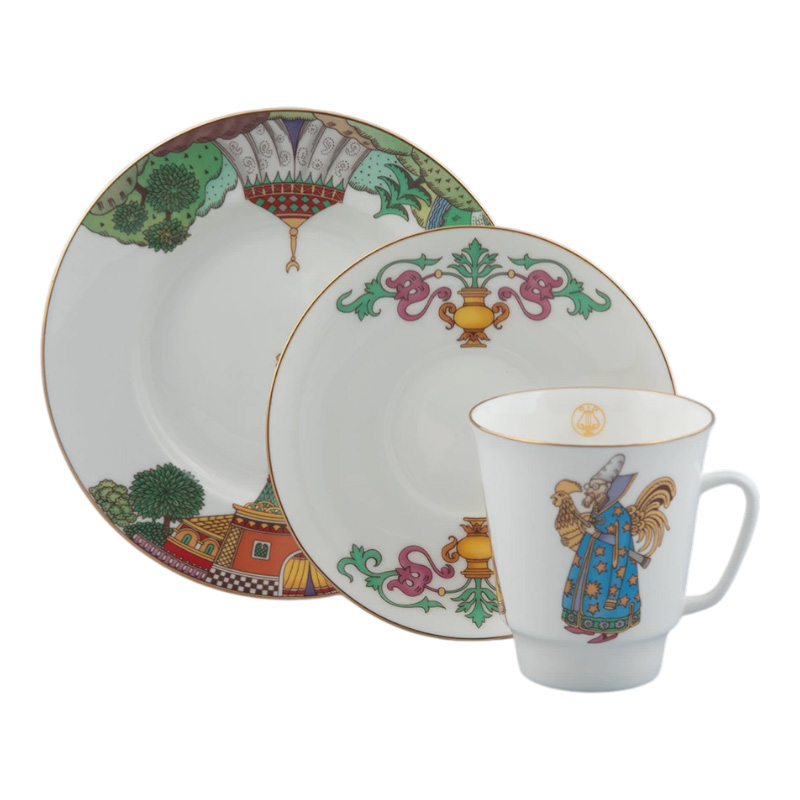 Набор для чая на 1 персону Императорский фарфоровый завод Мировая опера Золотой петушок
