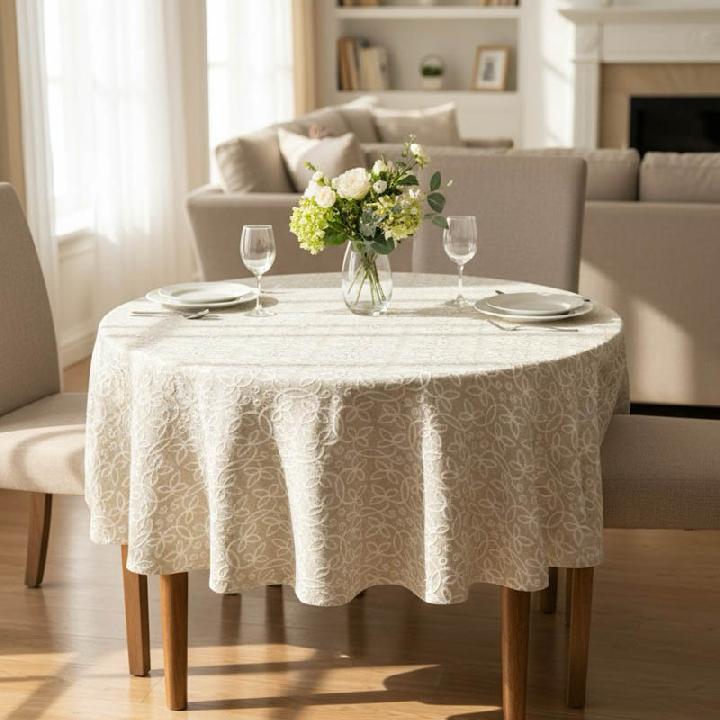 Скатерть круглая Andrea Fontebasso Chic 140см