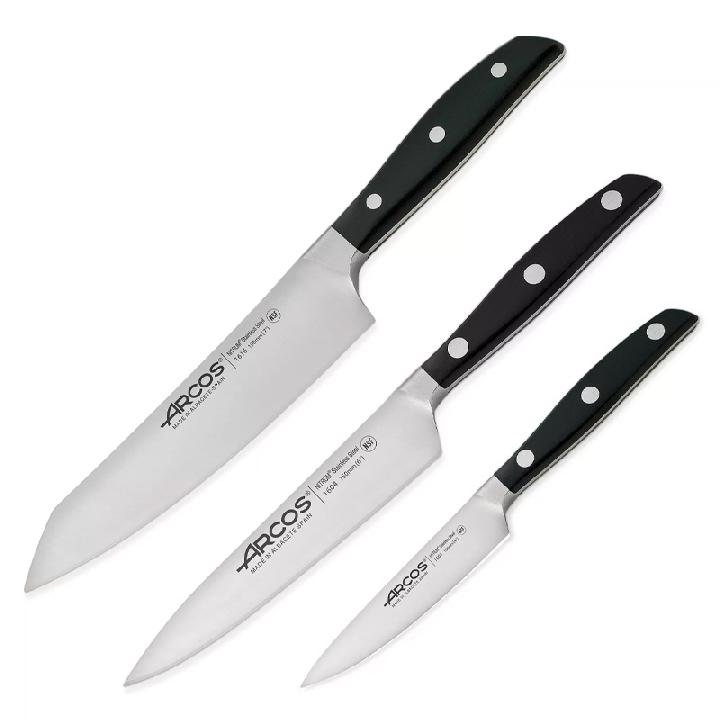 Набор кухонных ножей Arcos Manhattan, 3шт