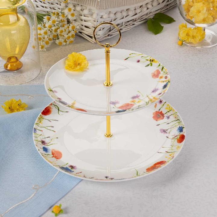 Этажерка двухъярусная Zapel Fleurs des champs