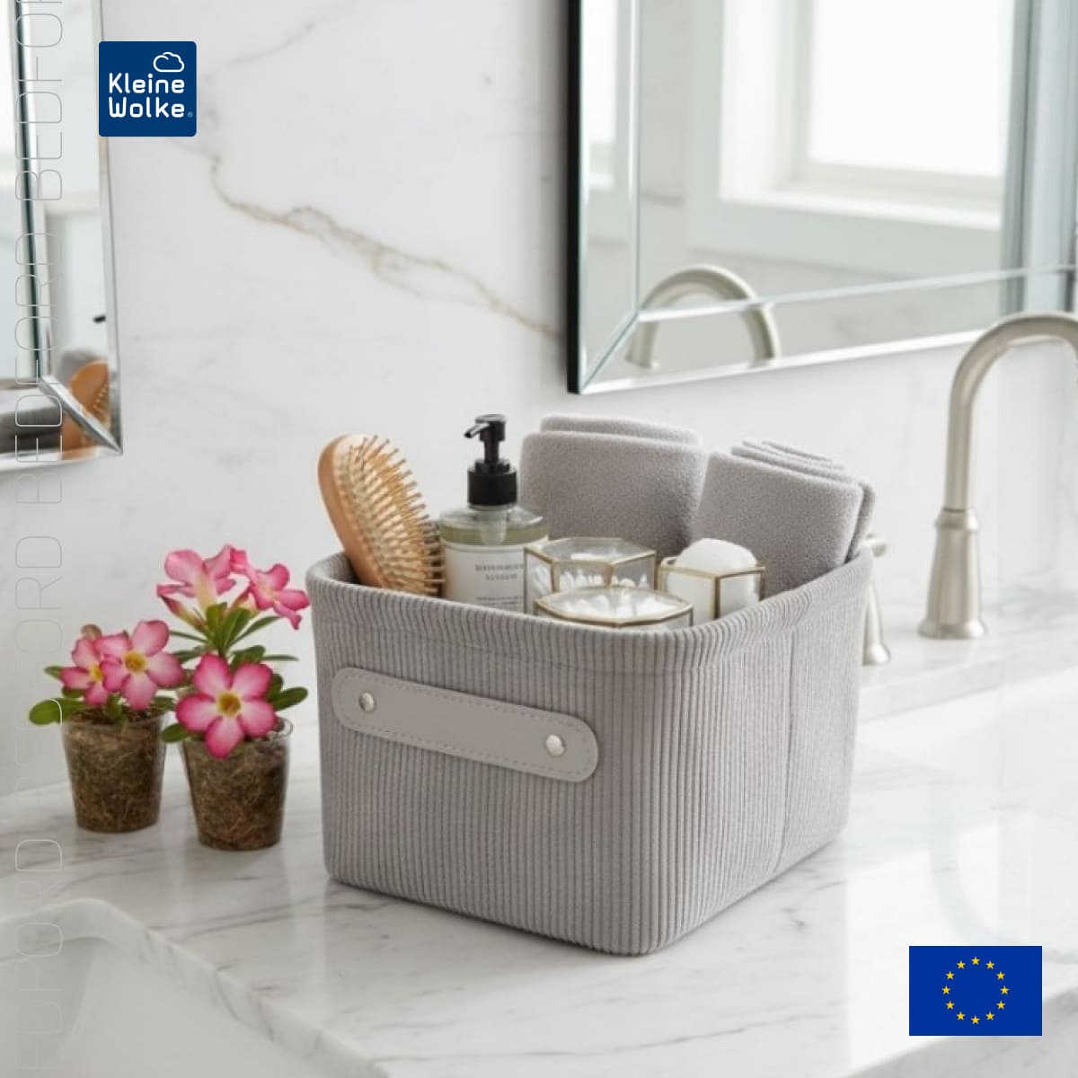 Корзина для хранения Kleine Wolke Bedford Platinum 17x11,5x22см